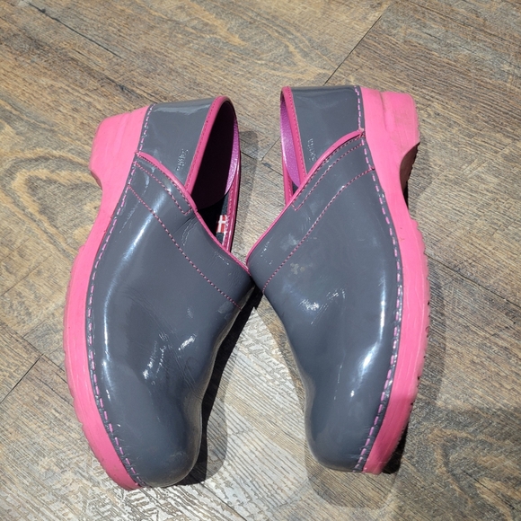 Sanita Grey Pink patent leather - Picture 9 of 11